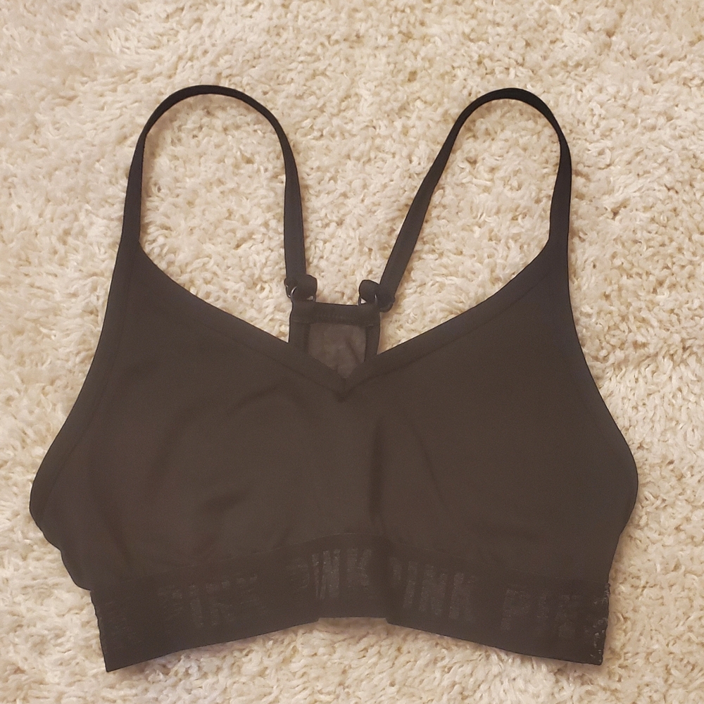 5 For $25 Pink Sport Black‎ Bra Womens Size XS